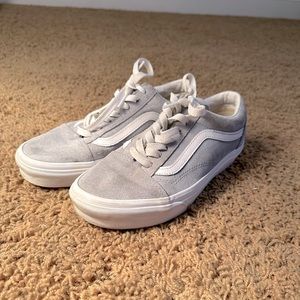 Vans Old Skool Suede grey/white womens size 7.5